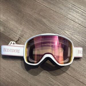 Belvedere Ski Goggles with Pink Lens